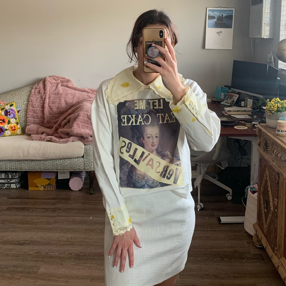 Selkie Marie Antoinette “The Romantics” collared sweatshirt